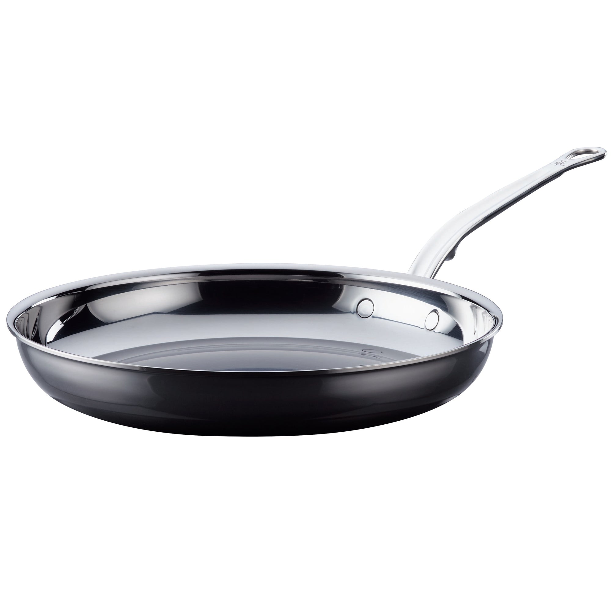 A fry pan over a white background.