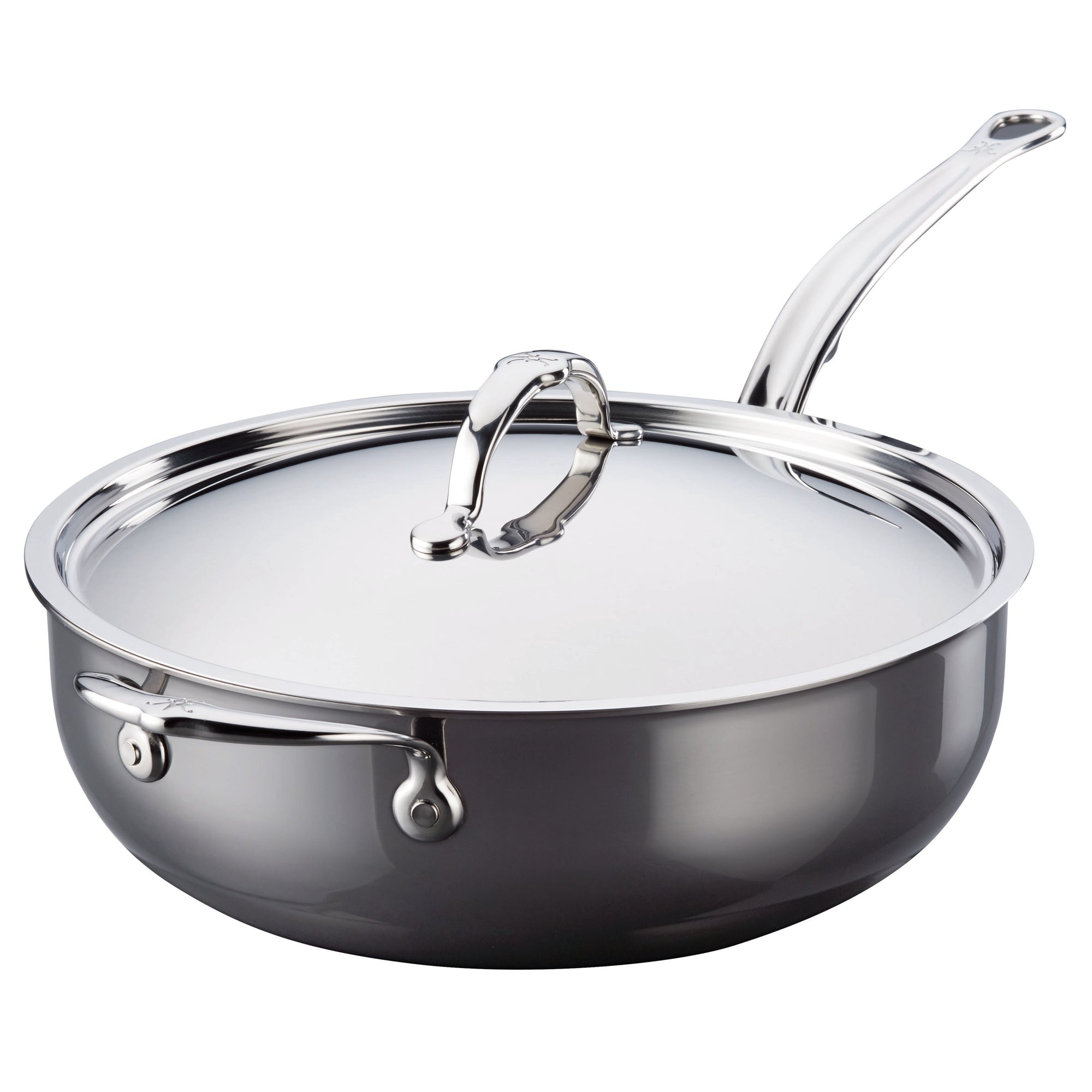 An essential pan over a white background.