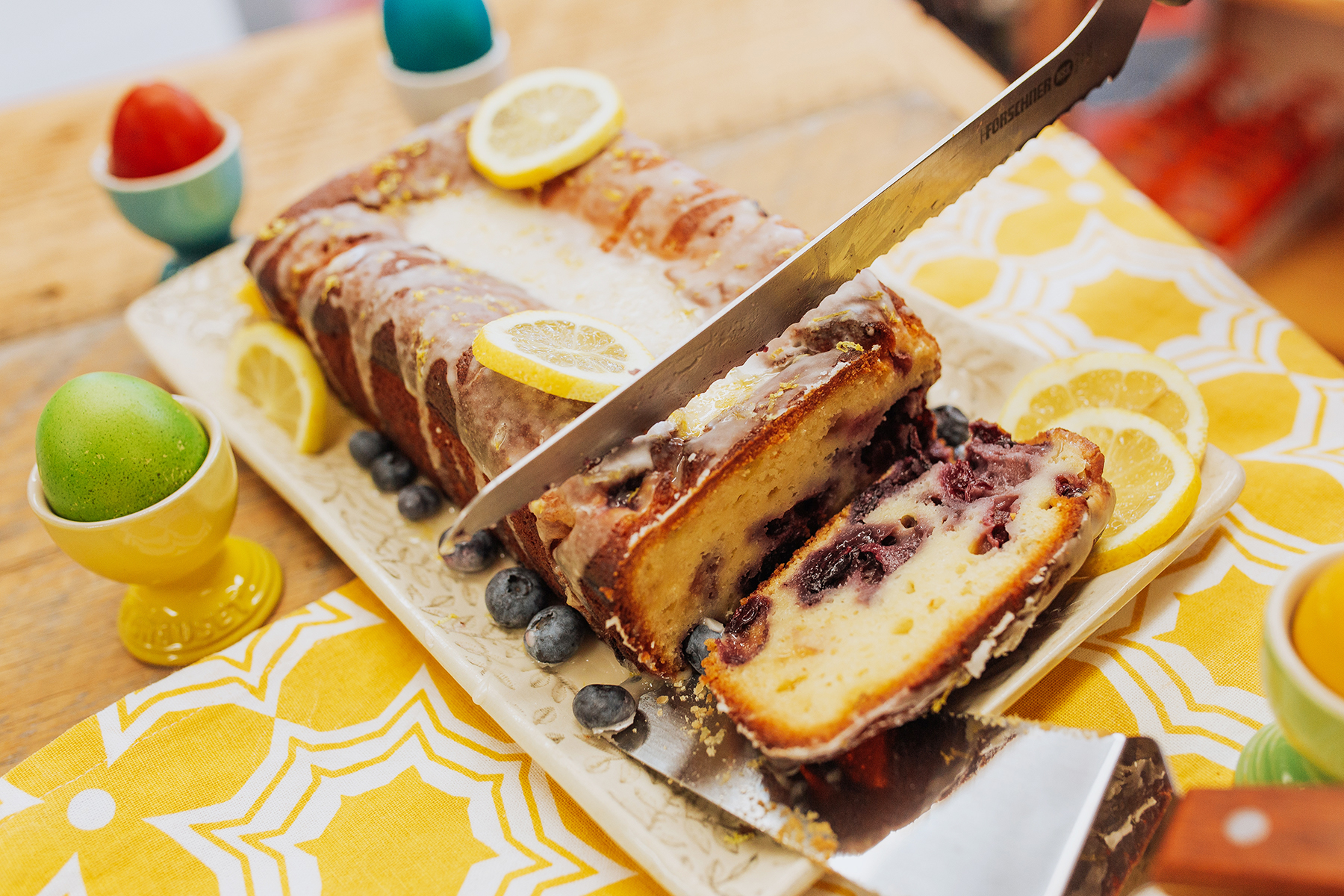 Blueberry Lemon Yogurt Cake