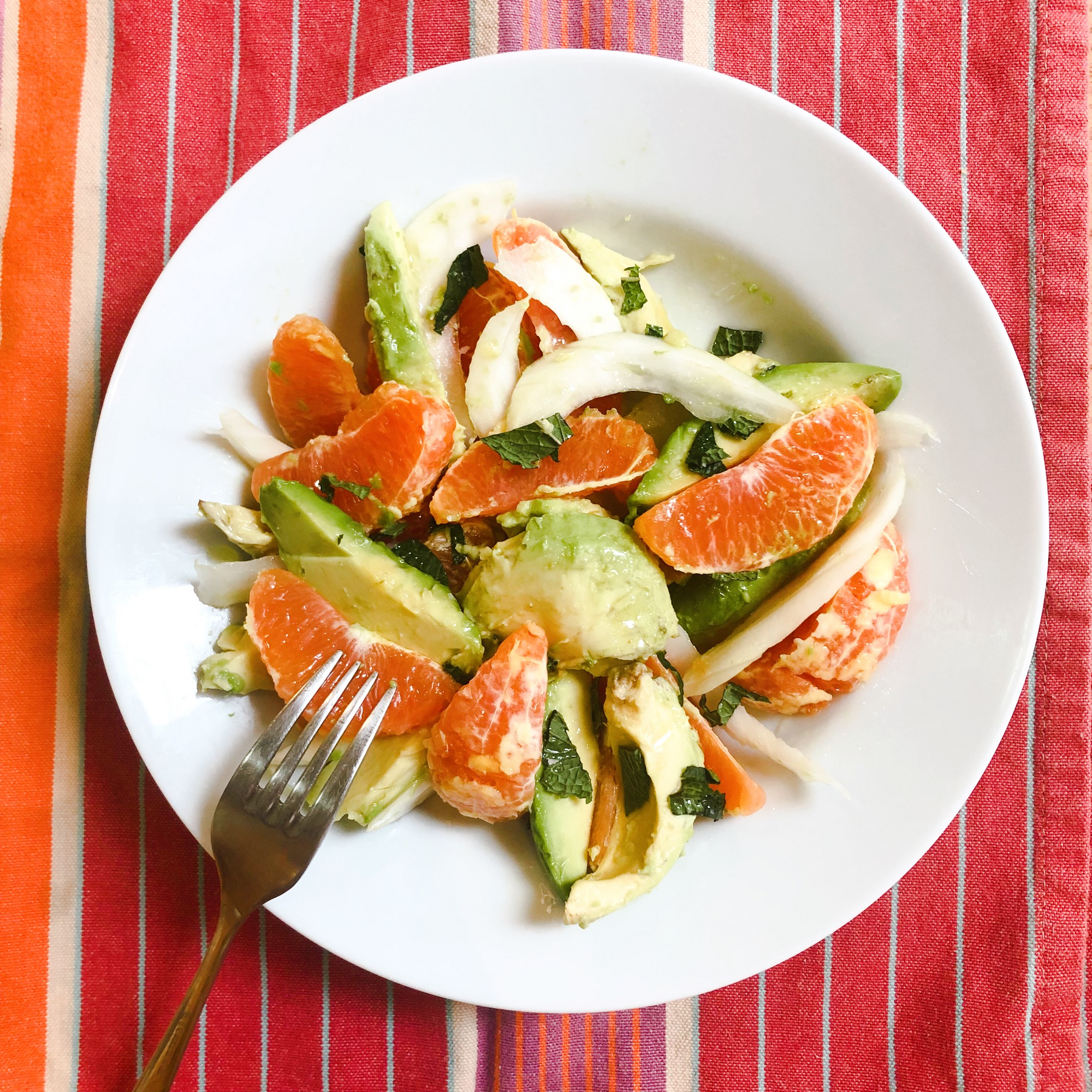 Citrus Avocado and Shaved Fennel Salad