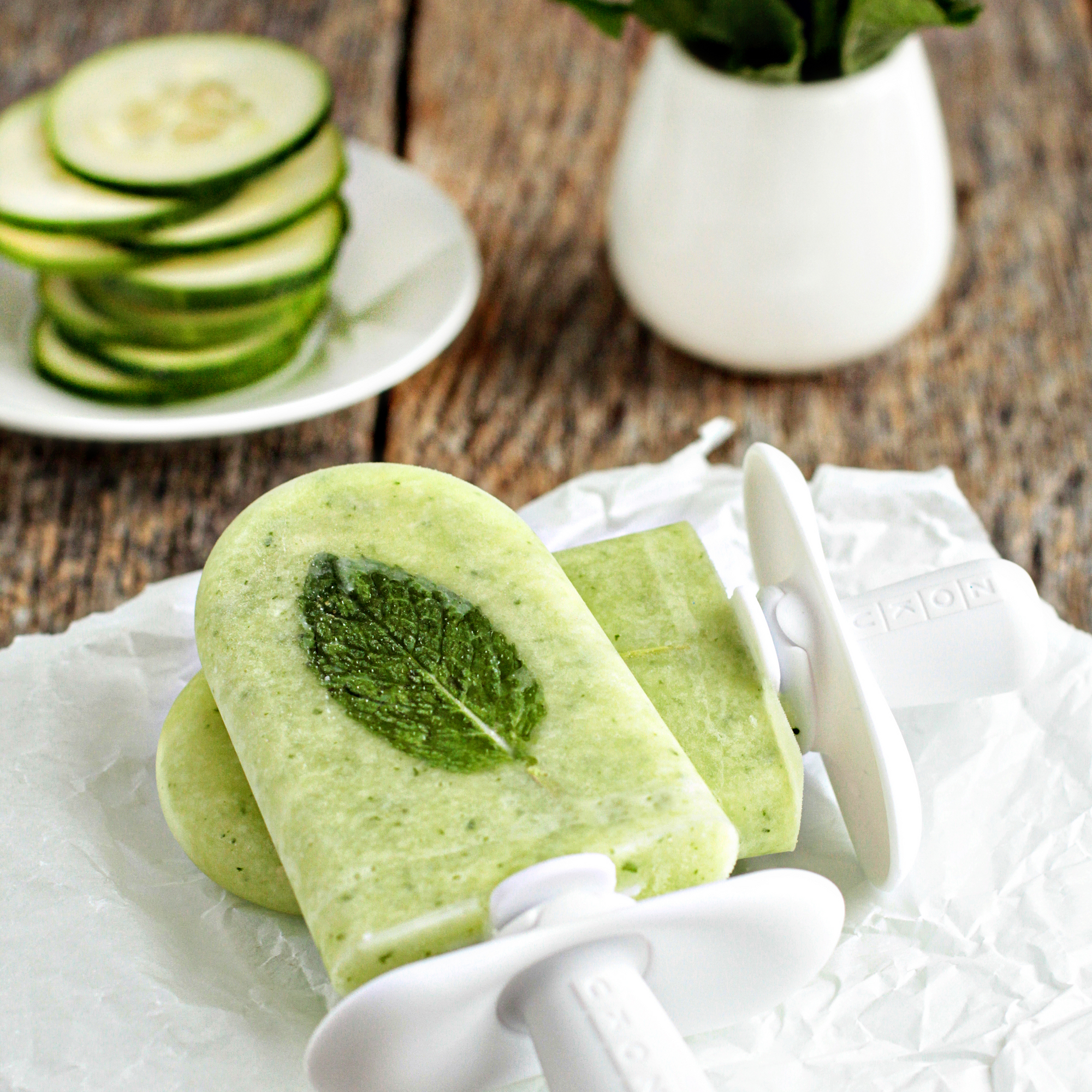 Cucumber Mint Ice Pops