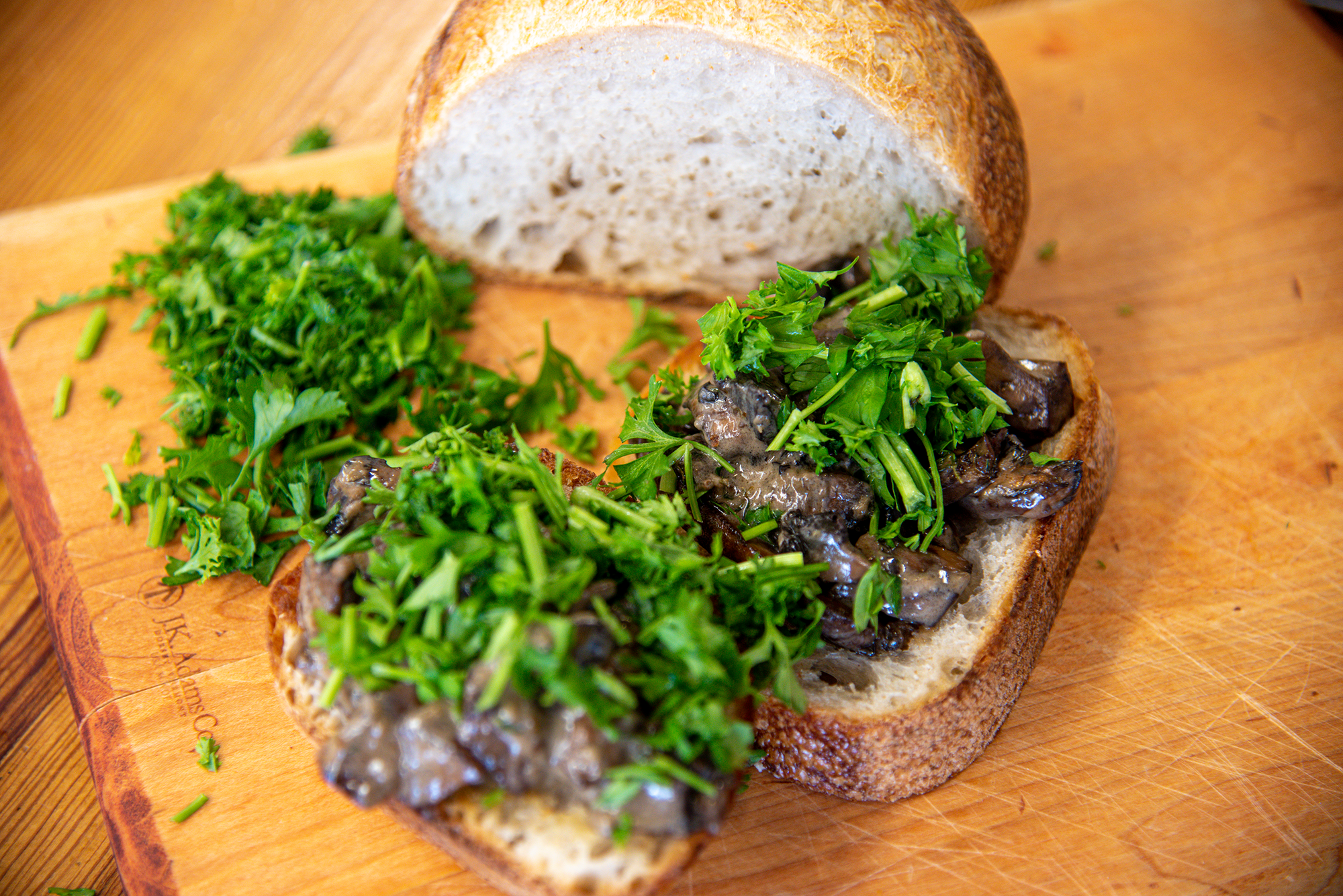 LeRoux Mushrooms on Toast