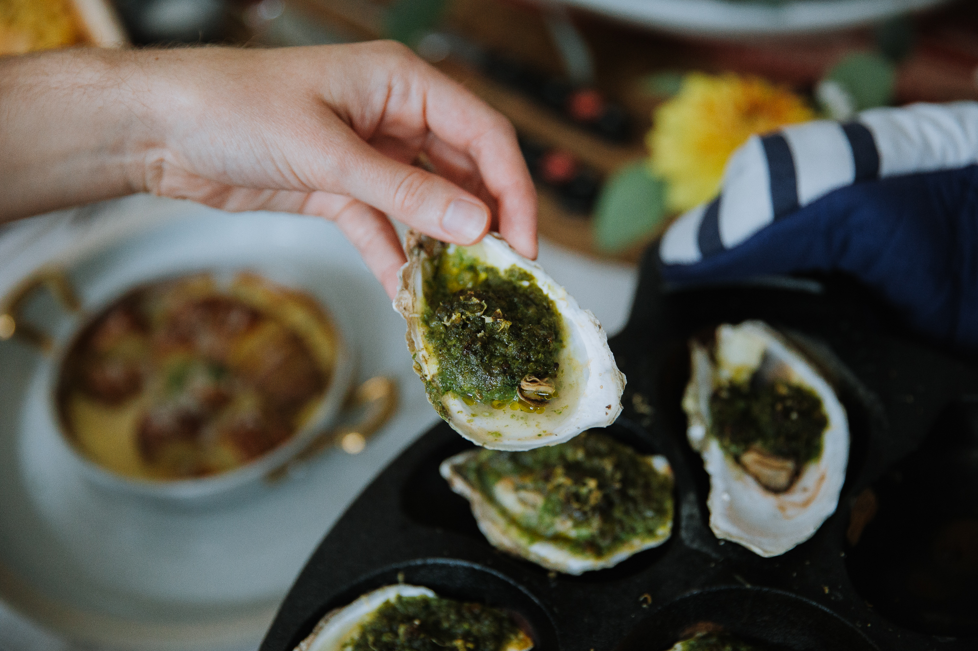 Oysters Rockefeller on the Grill