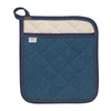 A Now Designs Denim Potholder over a white background.