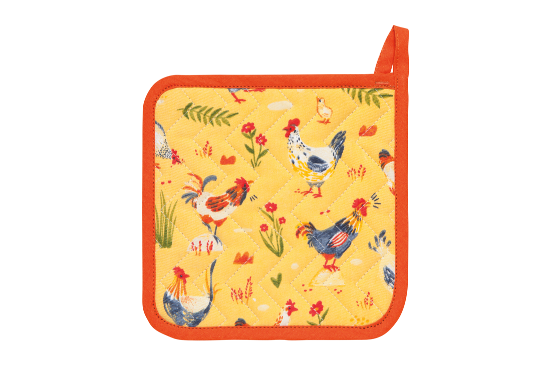 A Now Designs Free Range Potholder over a white background.
