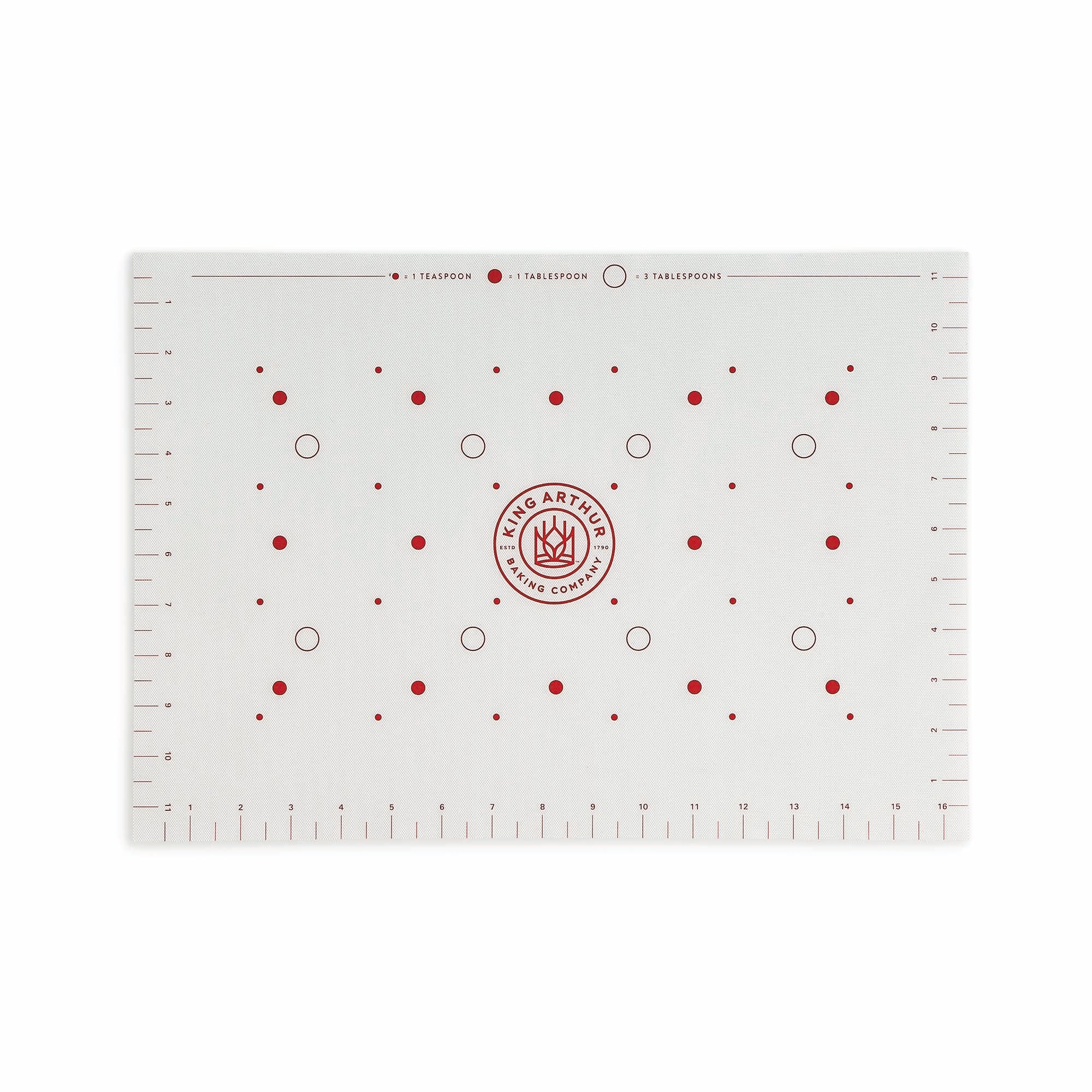 A King Arthur Baking Company Cookie Mat over a white background.