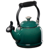 A Le Creuset Demi Kettle in Artichaut over a white background.