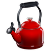 A Le Creuset Demi Kettle in Cherry over a white background.