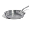 A 10 inch Made In Stainless Clad Frying Pan in front of a white background.