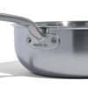A close up of a Made In Stainless Clad Saucier in front of a white background.